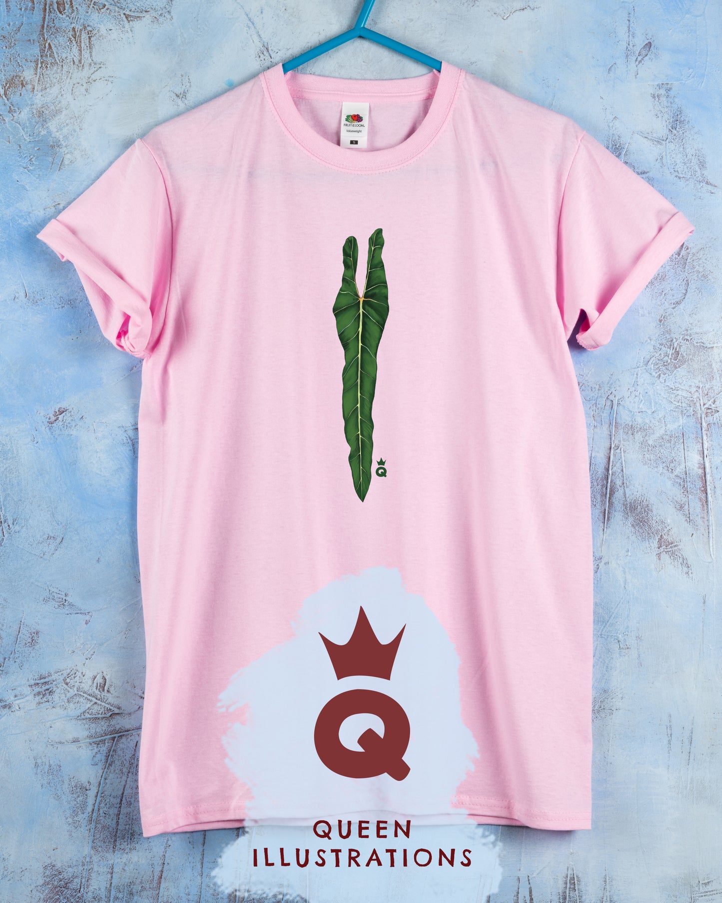 "PHILODENDRON SPIRITUS SANCTI" in pink, gay T-shirt