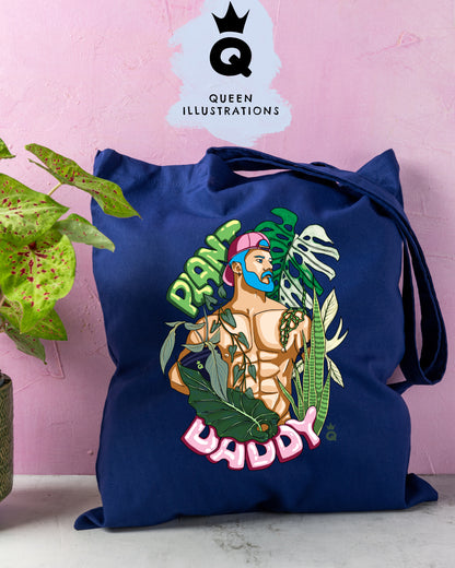 plant daddy gay tote bag, fun and gay bag, great gift ideas