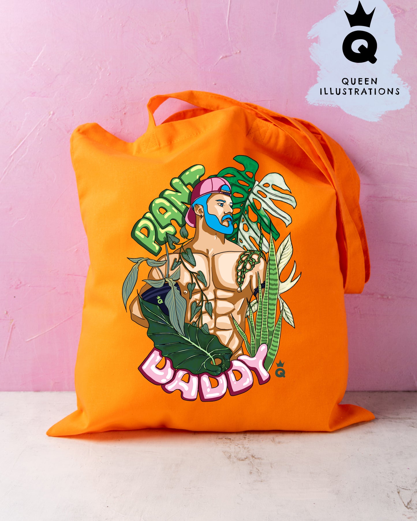 plant daddy gay tote bag, fun and gay bag, great gift ideas