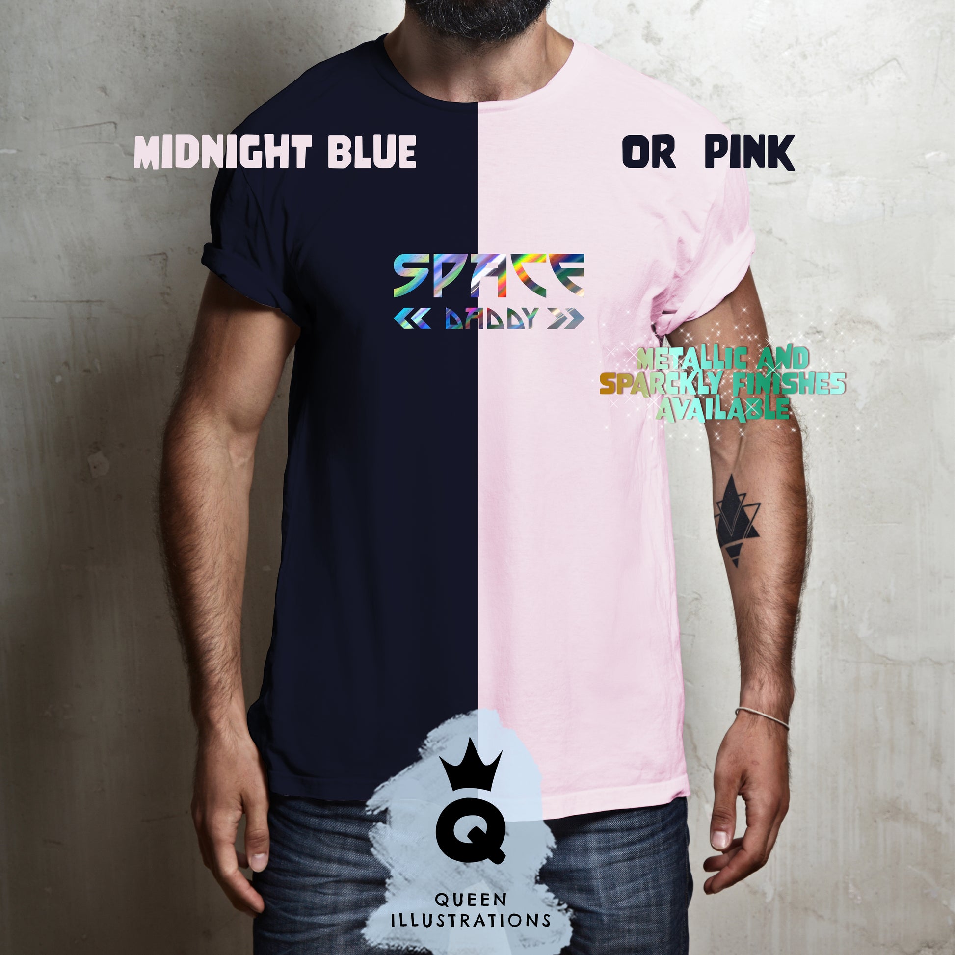 SPACE DADDY gay T-shirt, gay pride outfit, pink gay t-shirt, gay gift ideas in my gay shop 