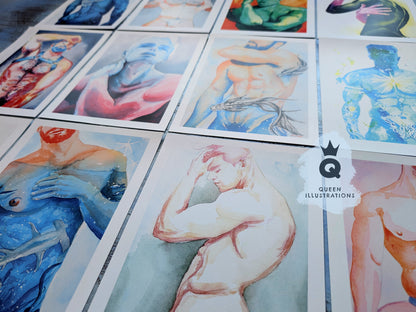ART PRINT BUNDLE, gay art prints, big bundle gallery wall, gift ideas and decor