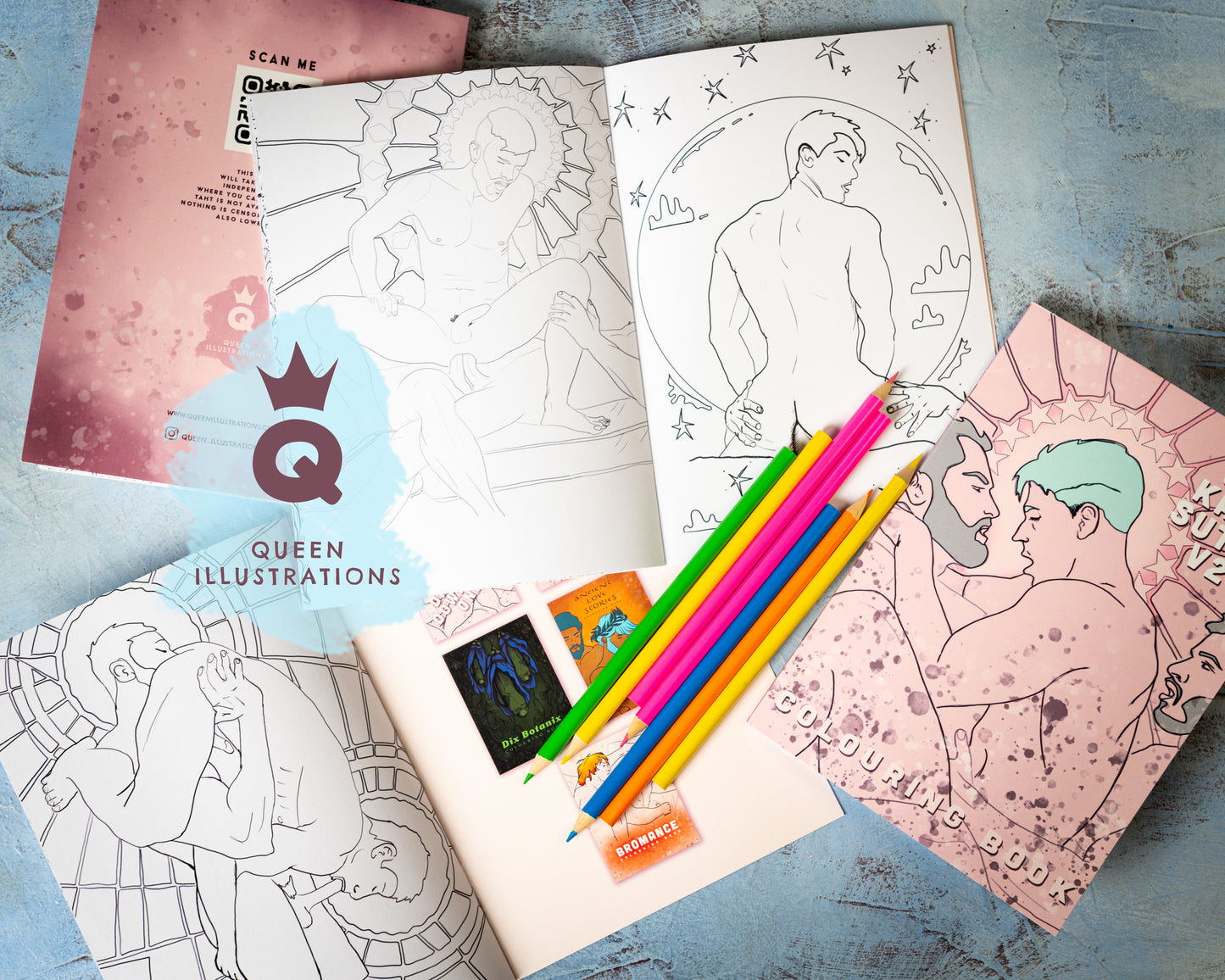 GAY KAMA SUTRA  V2 adult colouring book