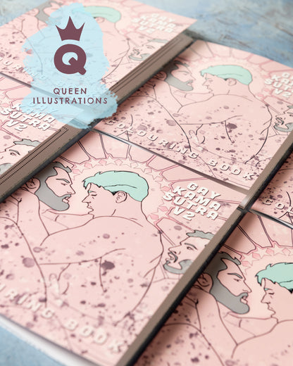 GAY KAMA SUTRA  V2 adult colouring book