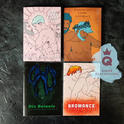 GAY KAMA SUTRA  V2 adult colouring book