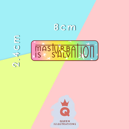 Gay stickers, masturbation is salvation, rainbow cute gay stickers