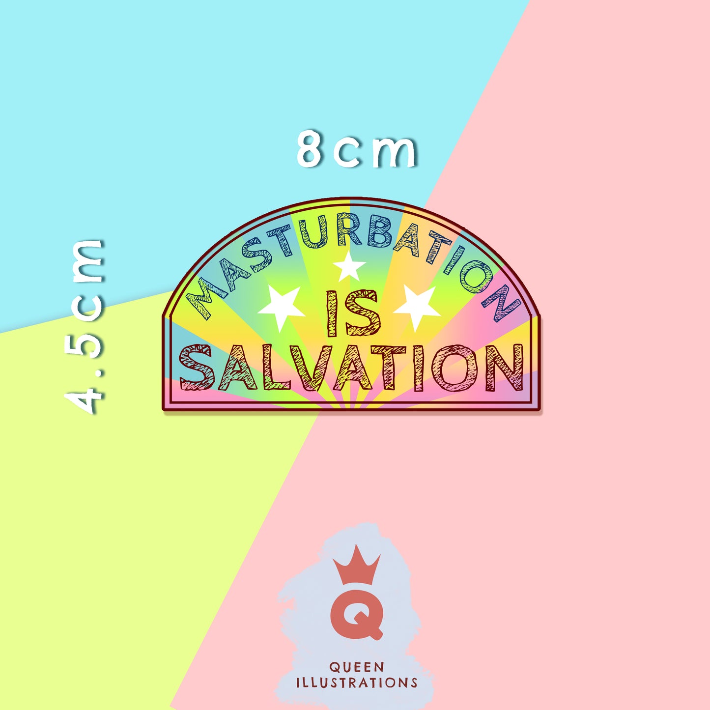 Gay stickers, masturbation is salvation, rainbow cute gay stickers