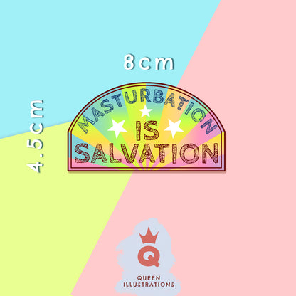 Gay stickers, masturbation is salvation, rainbow cute gay stickers