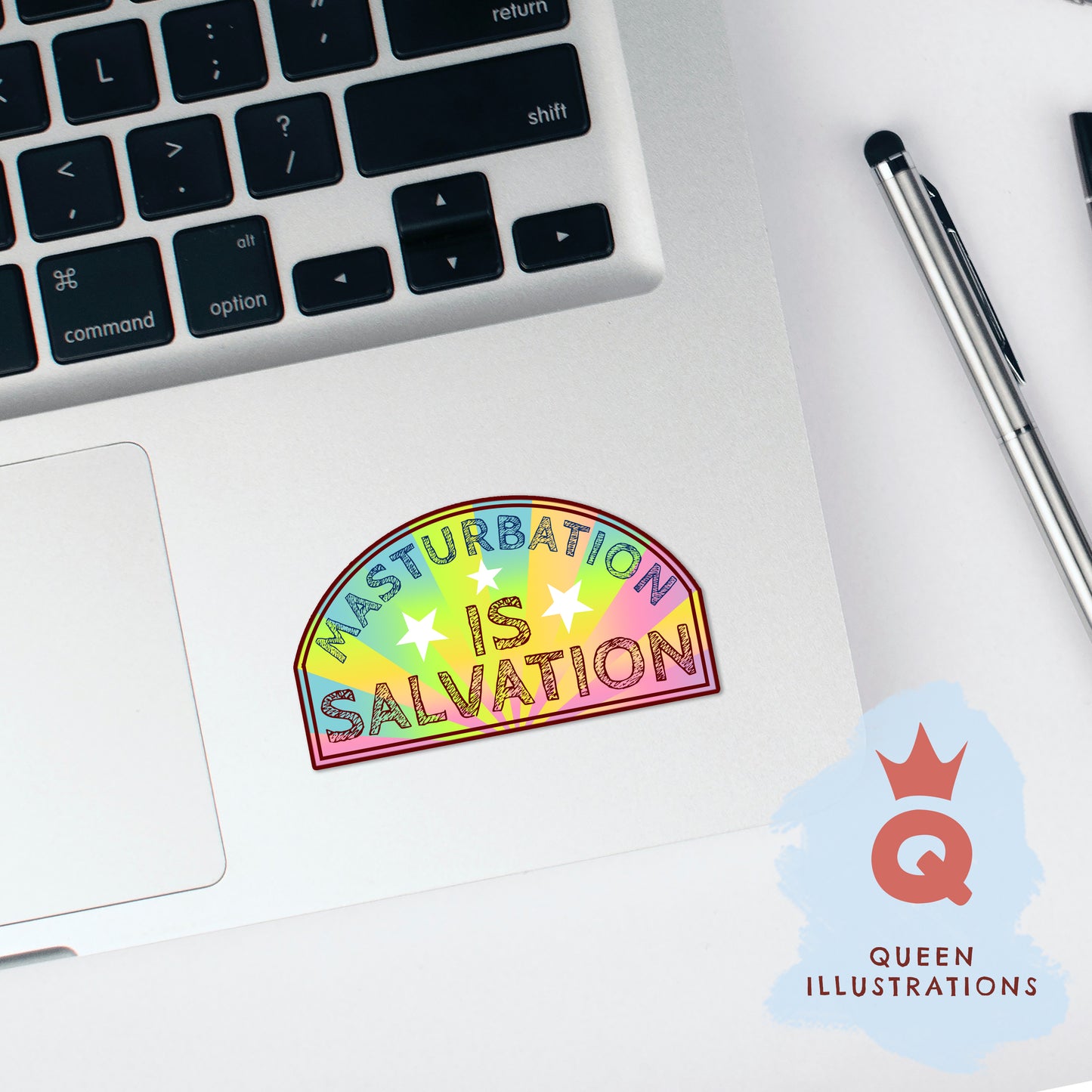 Gay stickers, masturbation is salvation, rainbow cute gay stickers