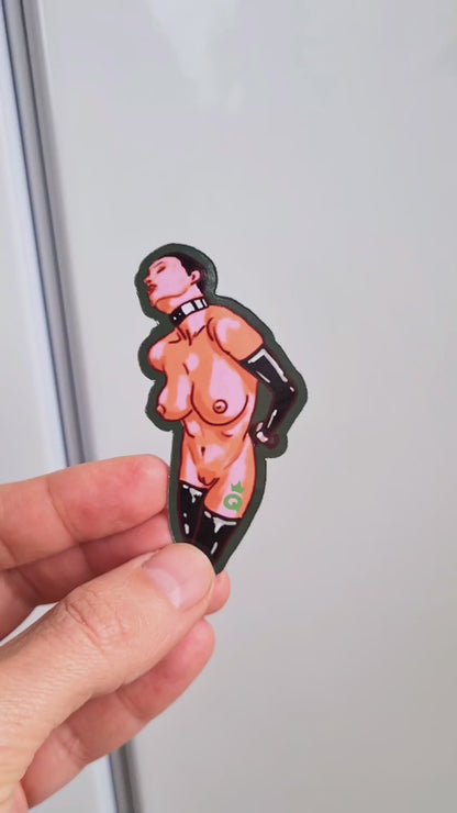 LESBIAN FRIDGE MAGNETS, super hot girls, fun gift for her, Gay art magnets.