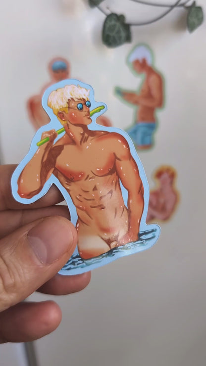 TWINKS FRIDGE MAGNETS, super hot gay magnets, fun gift ideas, Gay art