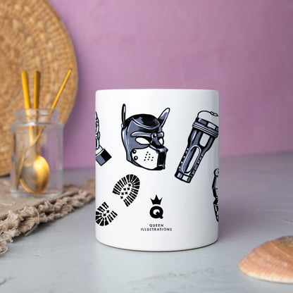 gay fetish mug, leather gear for gay, dildo but plug, pup mask, poppers sir and slave, gay gift ideas