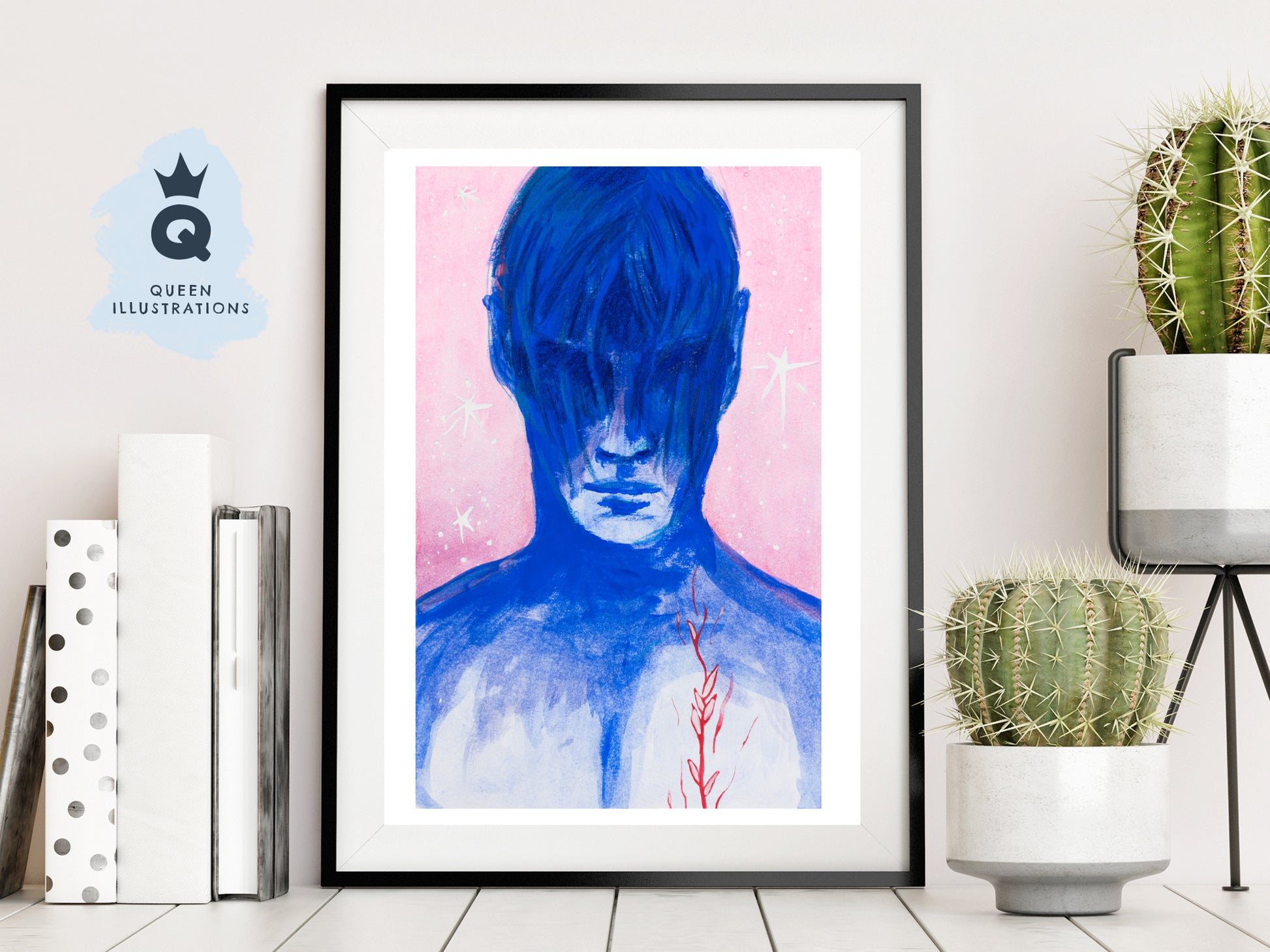 gay art, nude male body, watercolour painting, gay gift ideas,