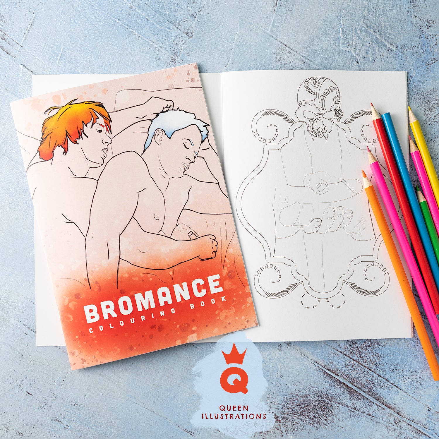 gay adult colouring book, homoerotic designs, naked guys, cock, penis dick, bromance fun bisexual guys