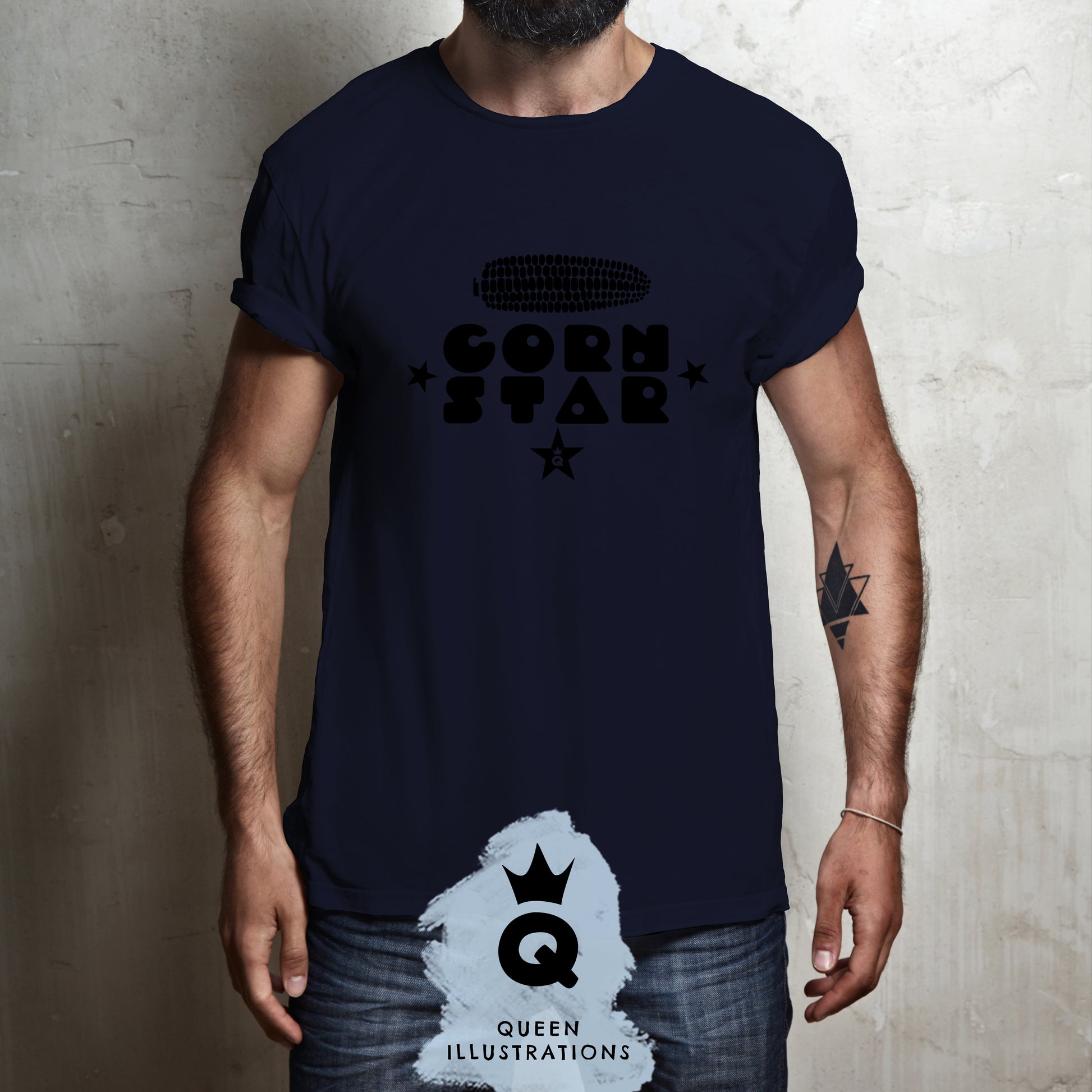 CORN STAR T-shirt – QUEEN ILLUSTRATIONS