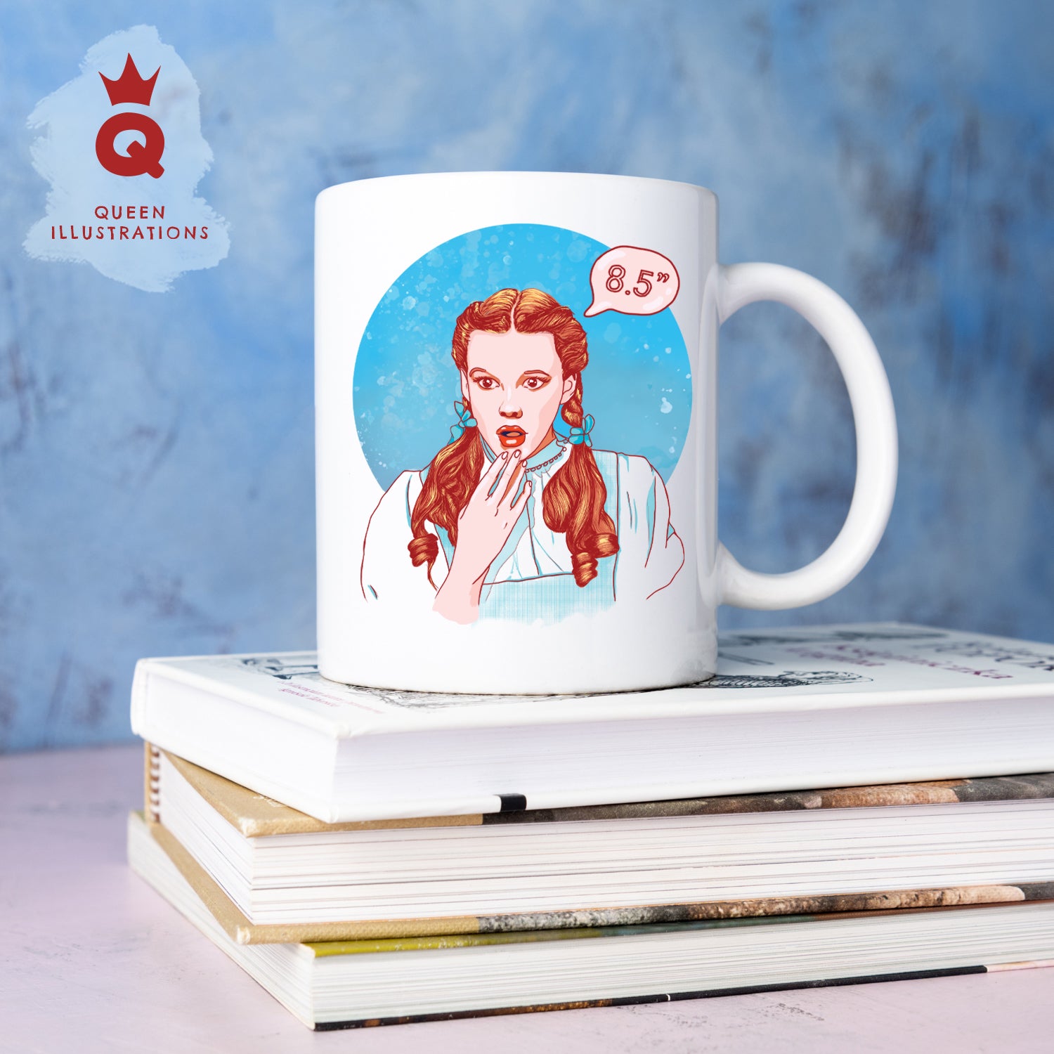 gay mug with Dorothy from Wizard of Oz, funny 8 inches surprise