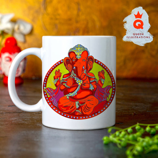 lord Ganesh Mug, indian, mindfulness and relaxation