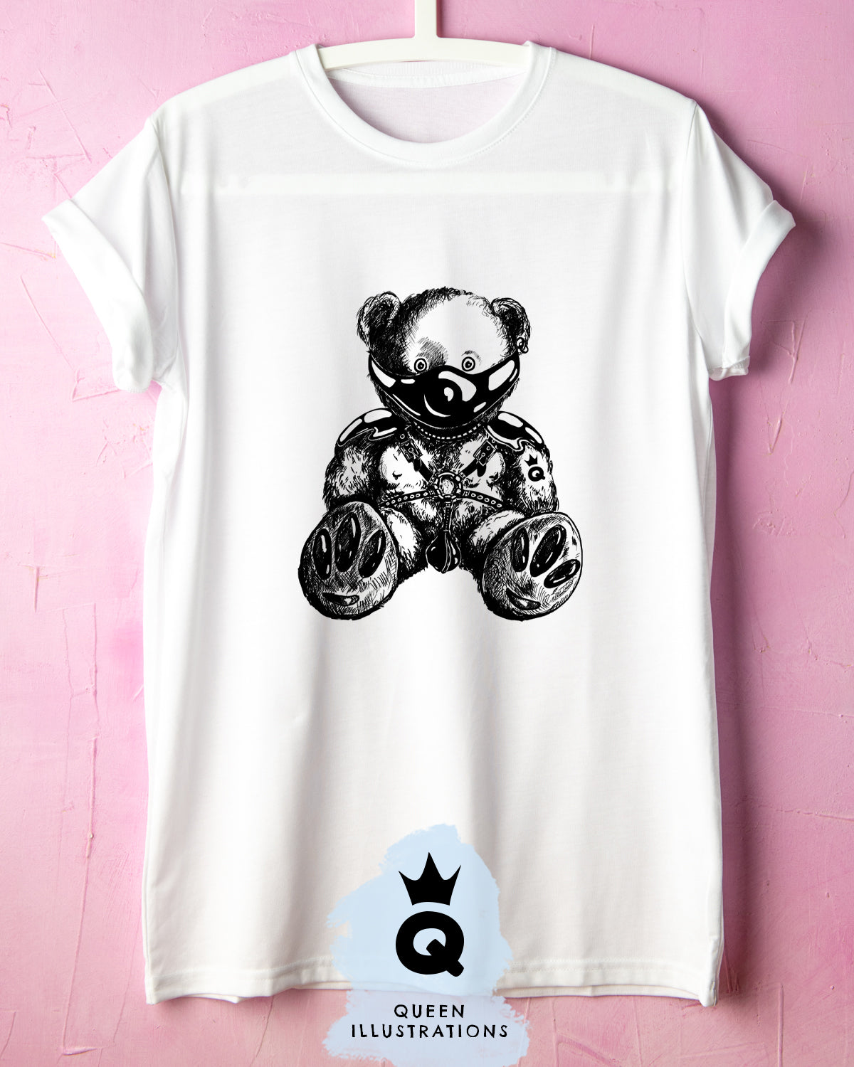 Cute Bear Face Black Shirt