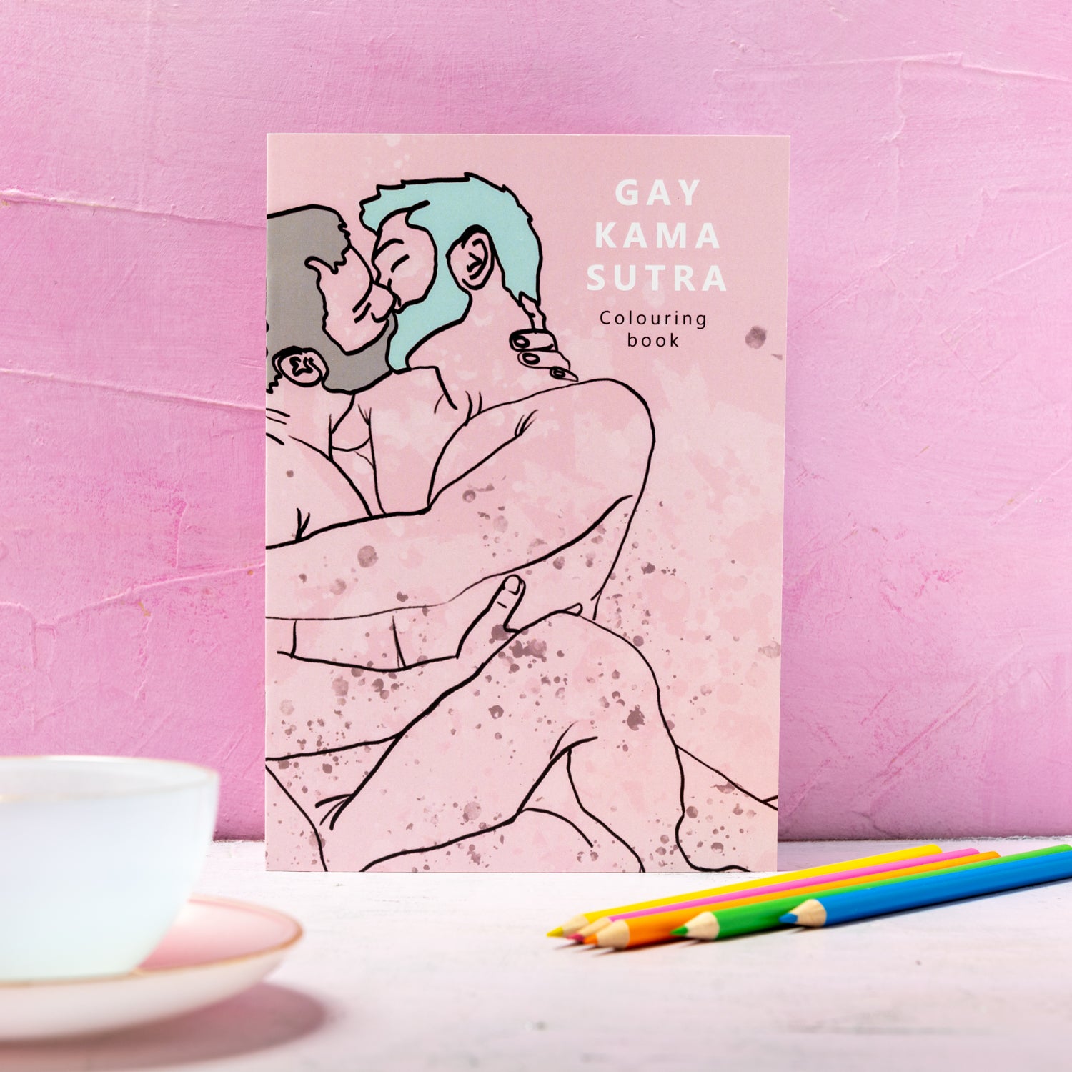 gay art, gay kama sutra  colouring book, naked homoerotic , sexy guys having sex