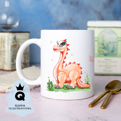 lesbian mug, lickalotapus, dinosaur mug, funny gift