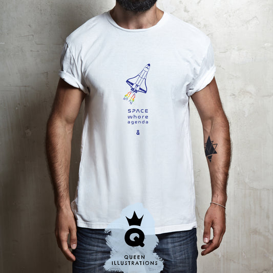 gay pride outfit, gay T-shirt, naked guys, homoerotic, gay art, space whore agenda, nsa rocket